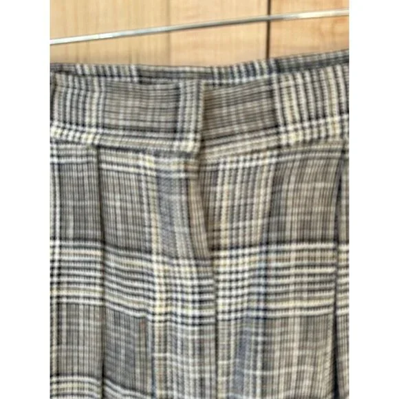 Vintage Evan Picone Pants Womens Size 8 Black & White Plaid High Waist Checkered - Picture 6 of 7